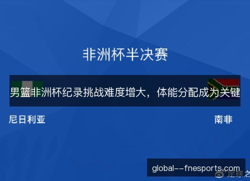 男篮非洲杯纪录挑战难度增大，体能分配成为关键